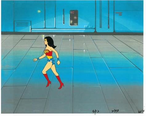 Animation Art Super Friends Wonder Woman Production Cel Ha
