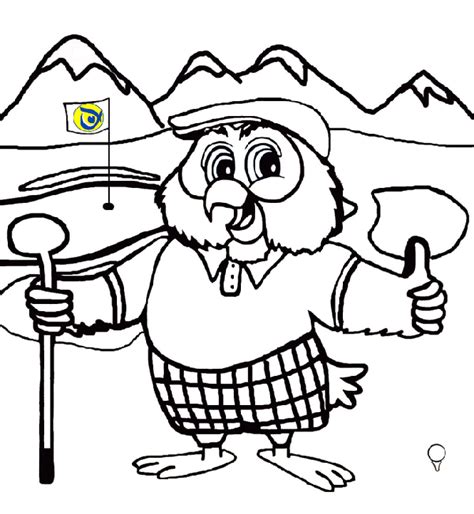 Golf Coloring Page - Coloring Home