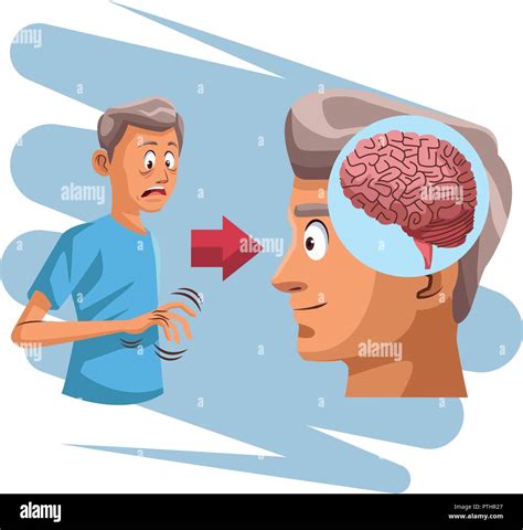 Alzheimer Erkrankung Des Gehirns Stock Vektorgrafik Alamy