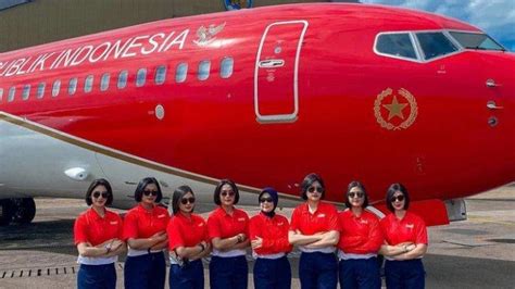 Tag Sosok Pramugari Pesawat Kepresidenan Republik Indo Intip Pesona Kecantikan Pramugari