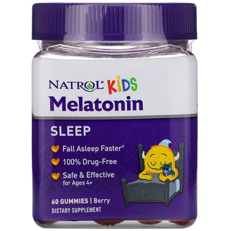 It might benefit children that are developing normally in addition to kids with attention deficit hyperactivity disorder, autism, other developmental disabilities or visual impairment. Natrol, Kids, Melatonin, Ages 4+, Berry, 60 Gummies - iHerb