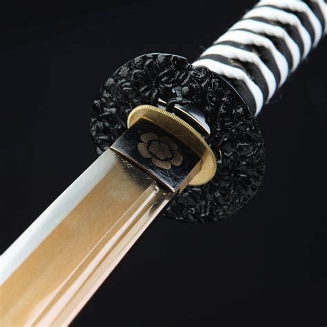 Katana Negra Y Dorada Espada Katana Japonesa Hecha A Mano Acero Al