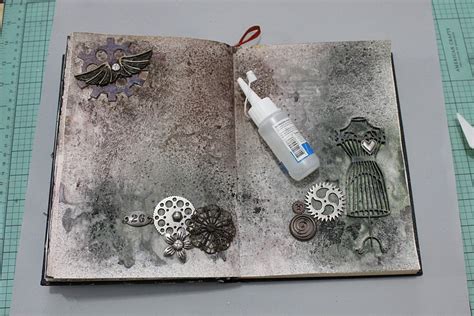 Off The Rails Scrapbooking Steampunk Art Journal Tutorial With Luciana
