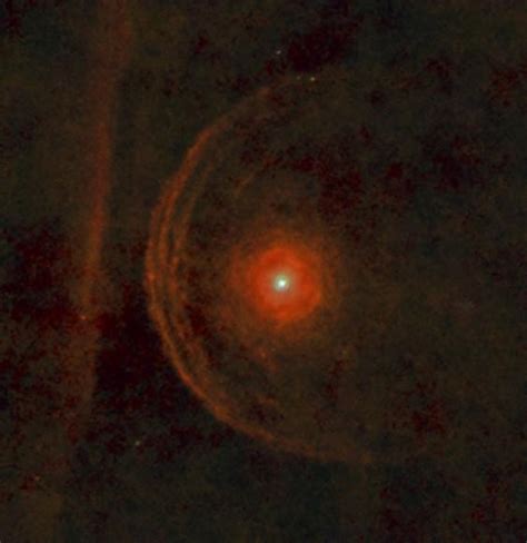 Detailed View Of Betelgeuse On A Collision Course With A Nearby Wall