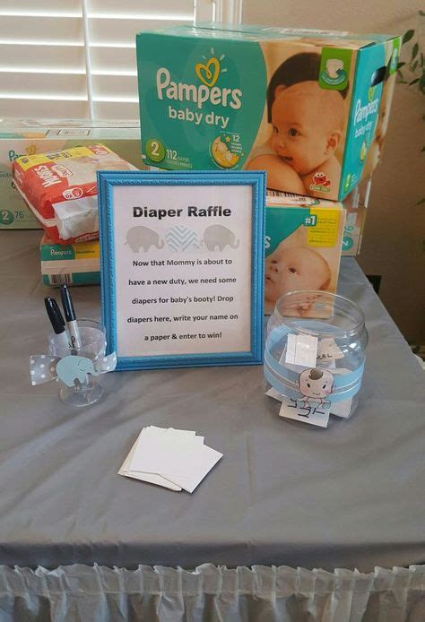 Diaper Raffle Idea For A Baby Shower Such A Cute Baby Shower Game