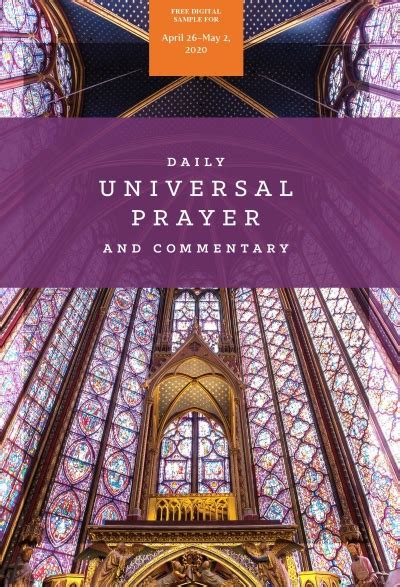 Daily Universal Prayer Free Sample Faith Catholic Store