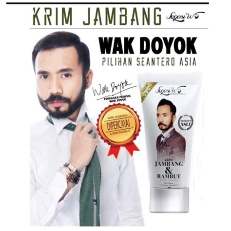 Yak ini penampakannya ~ sebenarnya krim ini udah lama. Krim Jambang & Rambut Wak Doyok 75 ml
