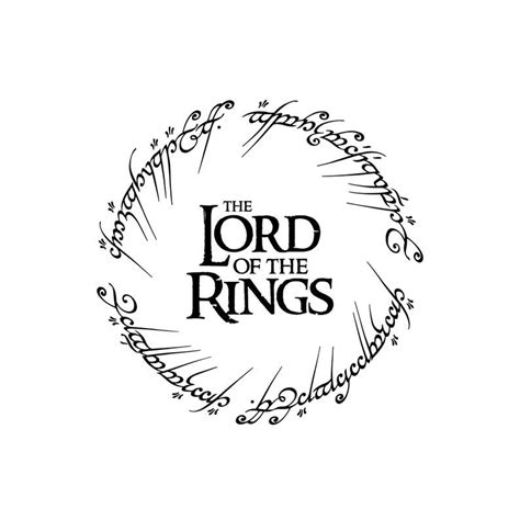 Lord Of The Rings Svg Lotr Svg Lord Of The Rings Logo Etsy Lord Of