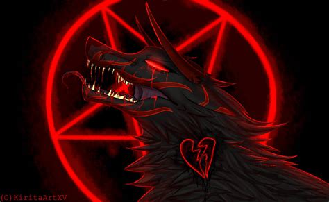 Demonic Wolf By Kiritaartxv On Deviantart