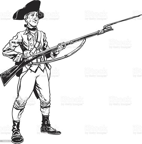 The brunswick dragoons at the battle of bennington vermont. Revolutionary War Soldier Stock Illustration - Download ...