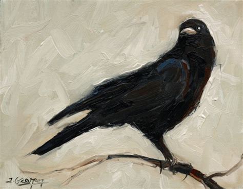 Expressionist Crow Acrylic Painting Lesson Crow Painting Crow Art Birds Painting