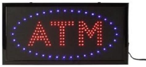 Our Original And Still Best Seller Double Red Atm Led With Blue Oval