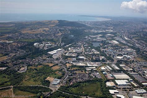 Swansea Enterprise Park Parc Anturiaeth Abertawe From The Air