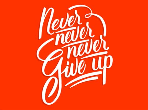 Good Typography — Trendgraphy Project365 144 Never Give Up By