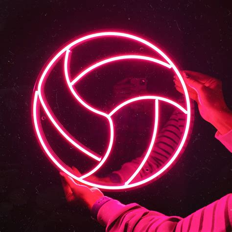 Volleyball Led Neon Sign Sports Decor For Kids Room Choose Etsy