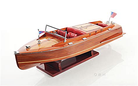 Chris Craft Runabout Wood Model 24 Classic Mahogany Speed Boat