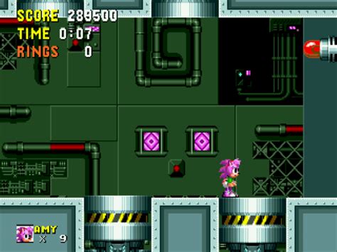 sonic the hedgehog special zones amy rose in sonic the hedgehog level scrap brain zone