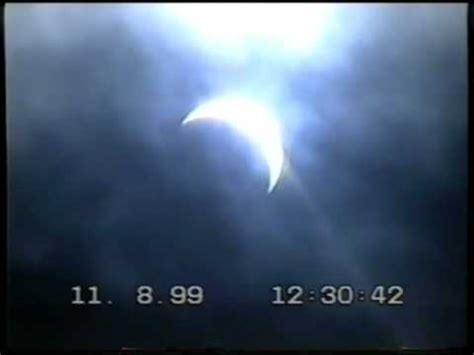 L'éclipse solaire du 11 août 1999, telle que vue depuis la france. Eclipse Solaire 11 aout 1999 - YouTube