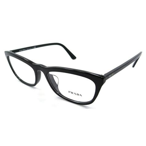 Prada Eyeglasses Frames Pr 10vvf 1ab 1o1 54 18 145 Shiny Black Made In Italy 8053672993042