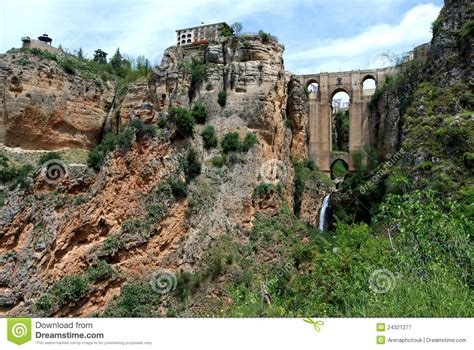 New Bridge Ronda Andalusia Spain Stock Image Image