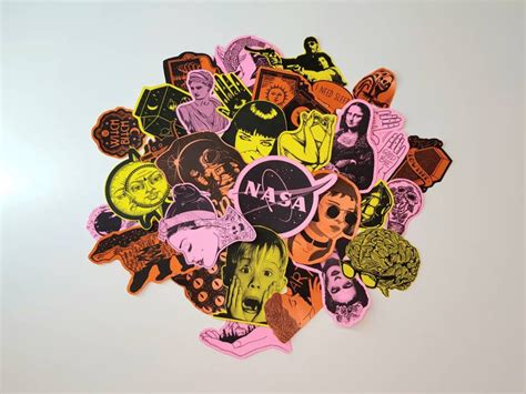 Grunge Stickers Pack Laptop Sticker Aesthetic Decal Vinyl Etsy