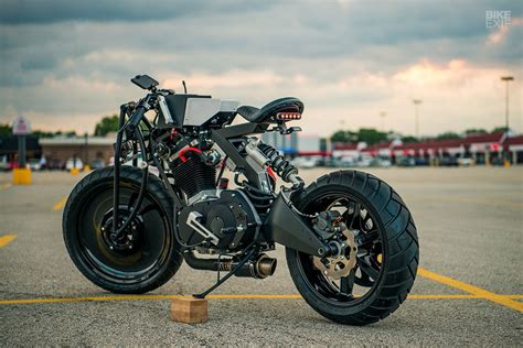 Classic and pure american muscle cafe racer built for power and fun. This custom Buell Blast was built in a tiny apartment ...