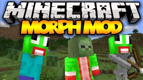 Minecraft Morphing Morph Into Any Mob Mod Showcase Youtube