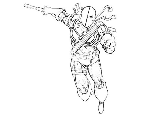 Deathstroke printable for the kiddies to colour. Deathstroke