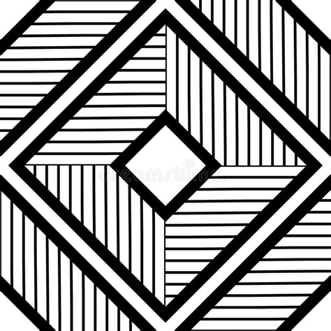 Geometric Squares Of Straight Lines Seamless Pattern Simple Design