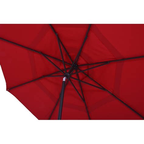 Simplyshade 9 Ft Red Auto Tilt Market Patio Umbrella In The Patio
