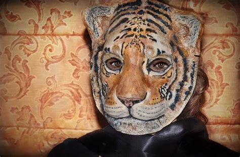 Items Similar To Tiger Mask Masquerade Mask Head Tiger Costume Paper