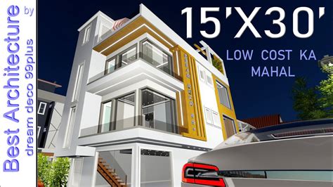 15x30house Design Plan50 Gaj Ghar Ka Naksha450 Sqft2d3d Design