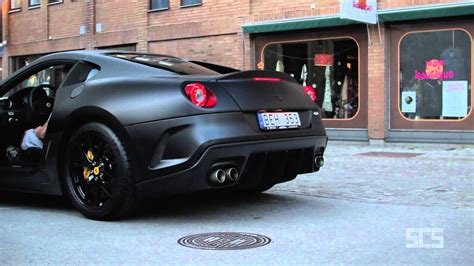 Scs Matte Black Ferrari 599 Gto In Gothenburg Youtube