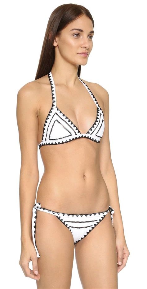 Same Swim The Catch Bikini Top Shopbop Bikinis Black Bikini Set Swimwear