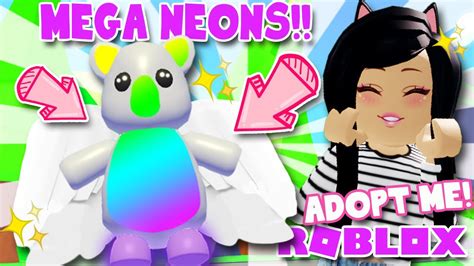 I Made A Mega Neon Pet In New Adopt Me Roblox Update Youtube