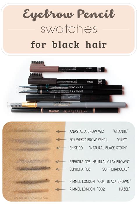 Be Linspired Sephora Retractable Brow Pencil Review And Photo Swatches