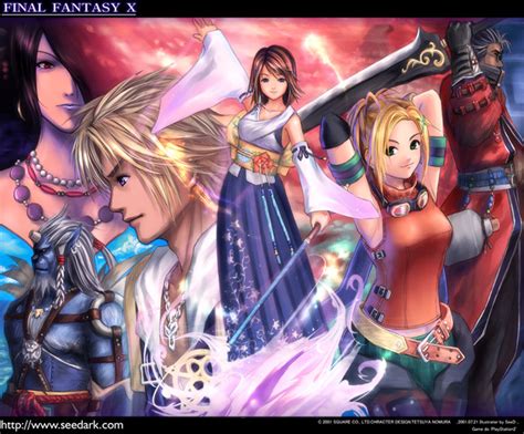 Yuna Tidus Rikku Lulu Auron And More Final Fantasy And More