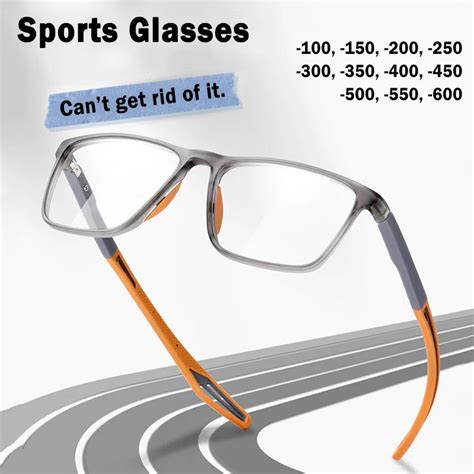Ultra Light Silicone Tr Sports Myopia Glasses Anti Blue Light Anti