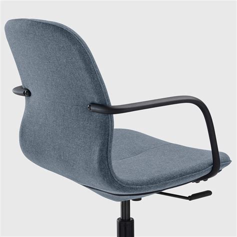 LÅNGFJÄLL Silla sala de juntas c/reposabrazos - Gunnared azul/negro - IKEA