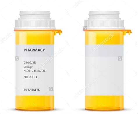 Downloadable Prescription Bottle Templates Diy Project Pill Bottle