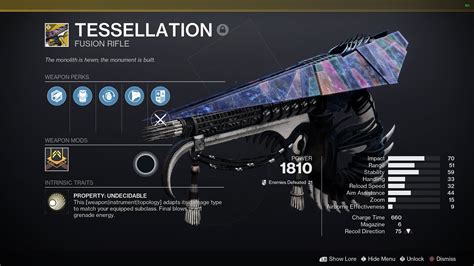 Destiny 2 The Final Shape Tessellation Pre Order Exotic Fusion Rifle
