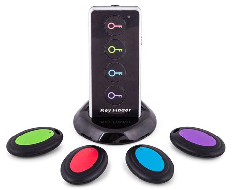 Wireless Remote Key Finder 4 Pack Black Scoopon Shopping