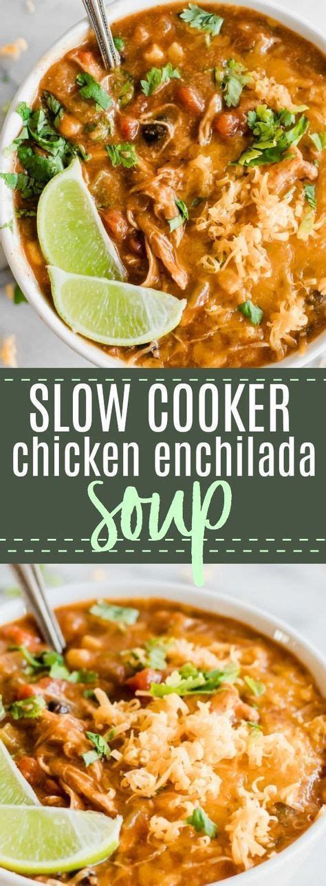 Turkey enchilada stuffed turkey rellenos. Cheesy Chicken Enchilada Soup | Recipe | Soup recipes slow ...