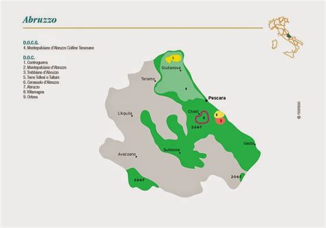 Here is a detailed travel map of abruzzo, italy that shows the region in relation to italy as well as all the major towns and cities. Vino Travels ~ An Italian Wine Blog: Wines of Abruzzo ...
