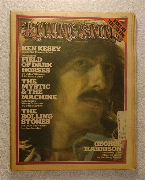 George Harrison Rolling Stone Magazine 176 December 19 1974