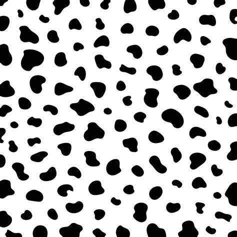 Vector Black Cow Print Pattern Animal Seamless 25744798 Vector Art At