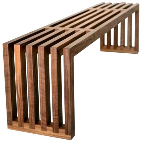 Hypnotizm Solid Hardwood Slatted Bench By Izm Design For Sale At 1stdibs Modern Wood Slat