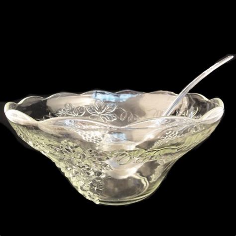 Large brilliant cut glass crystal punch bowl pedestal thistle dandelion. Bohemian Crystal Punch Bowl with 12 Cups & Ladle