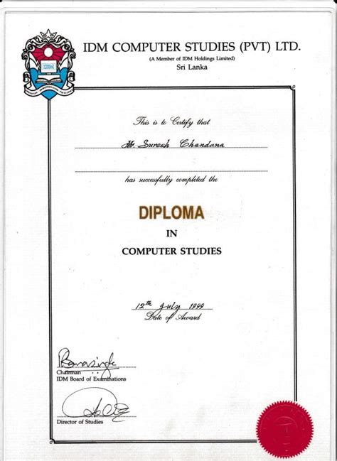 Diploma In Computer Studies Idm