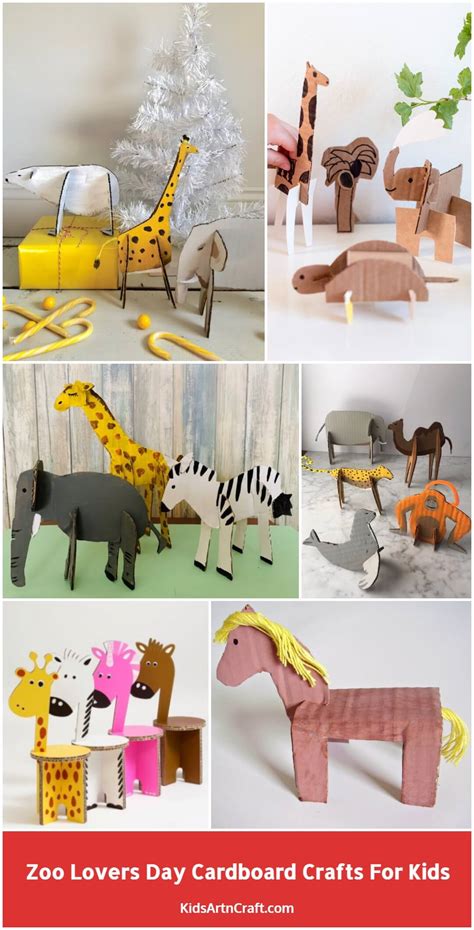 Zoo Lovers Day Cardboard Crafts For Kids Kids Art And Craft